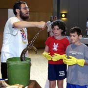 Aron Rabin, left, Jamie Zeidman and Michael Seiden